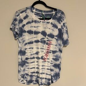 Tie-Dye Blue and White T-Shirt